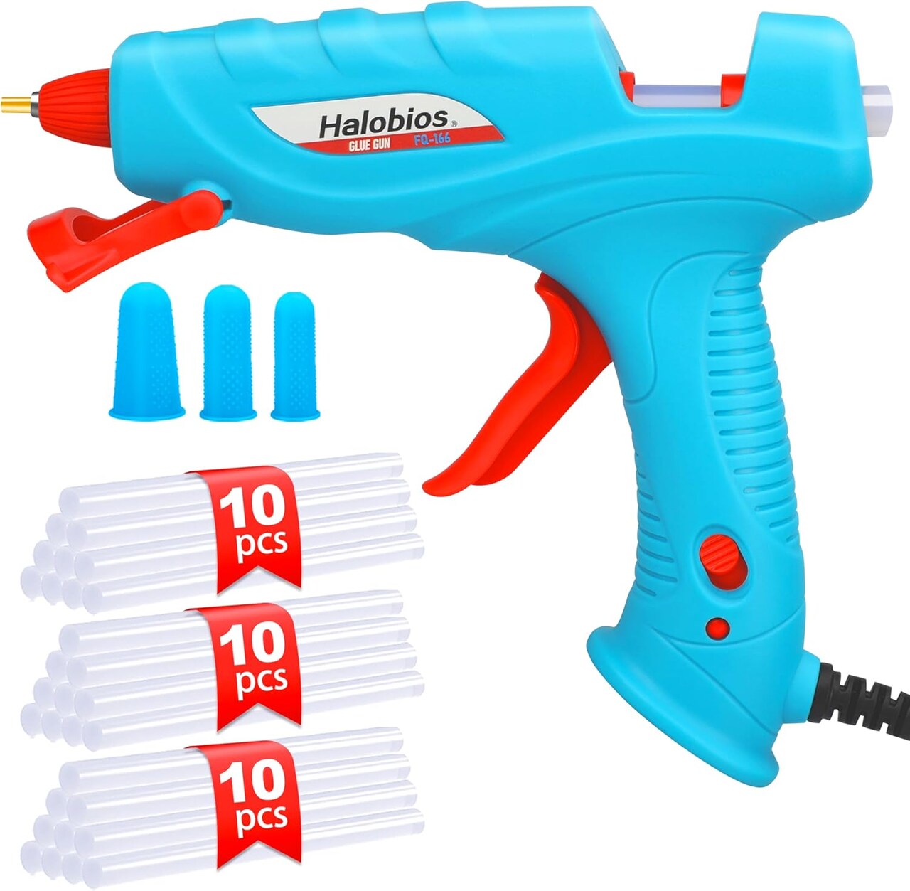 40W Glue Gun,Hot Glue Gun with 30 Glue Sticks Glue Gun and Sticks Set, Hot Glue Gun for Home Repair Crafting DIY Arts